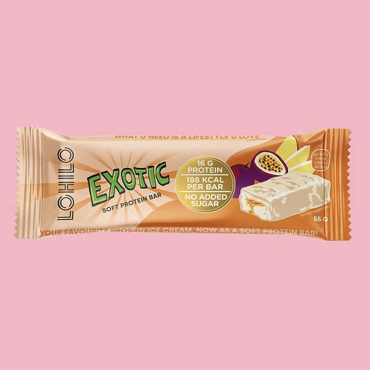 Baltyminis batonėlis „egzotiškas“ 55g