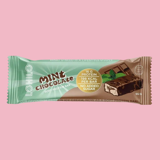 Baltyminis batonėlis „mėtų šokoladas“ 55g