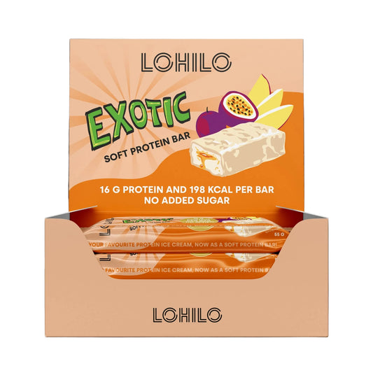 Baltymų batonėlis "egzotiškas" 12 x 55g