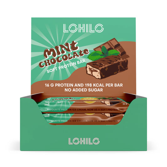 Baltyminis batonėlis „mėtų šokoladas“ 12 x 55g