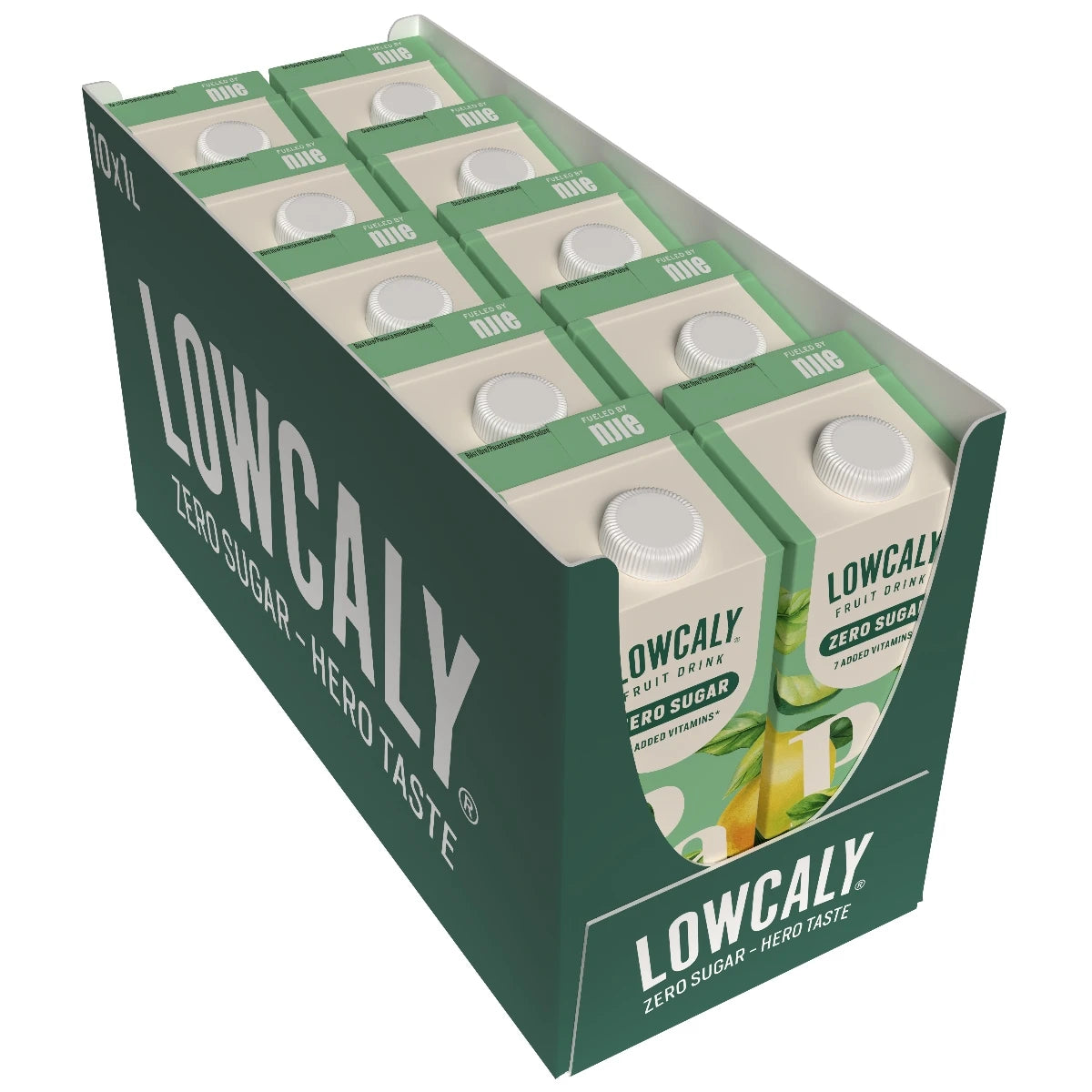 Lowcaly be cukraus vaisių gėrimas „kriaušė“ 10 x 1L