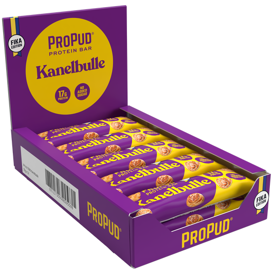 ProPud baltymų batonėlis „cinamono bandelė“ 12 x 55g
