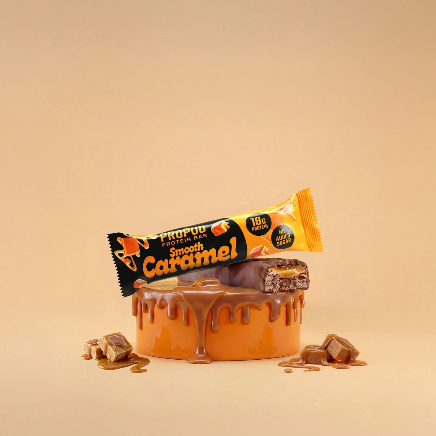 ProPud proteino batonėlis „švelnus karamelės“ 12 x 55g