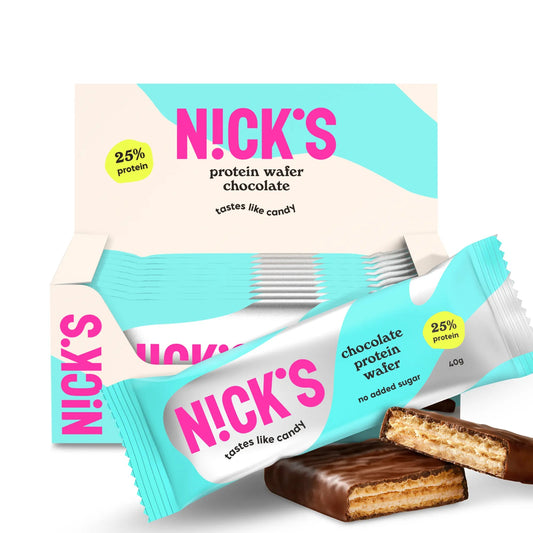NICK'S - Proteiinivahvel "chocolate" 12 x 40g - njom.ee