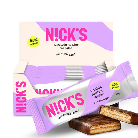 NICK'S - Proteiinivahvel "vanilla" 12 x 40g - njom.ee