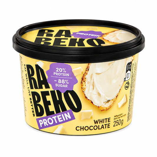 Baltymų baltosios šokolado kremas 250g